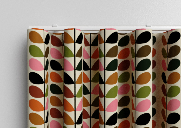 Orla Kiely Multi Stem, Pink & Red - Made to Measure Curtains - Image 13